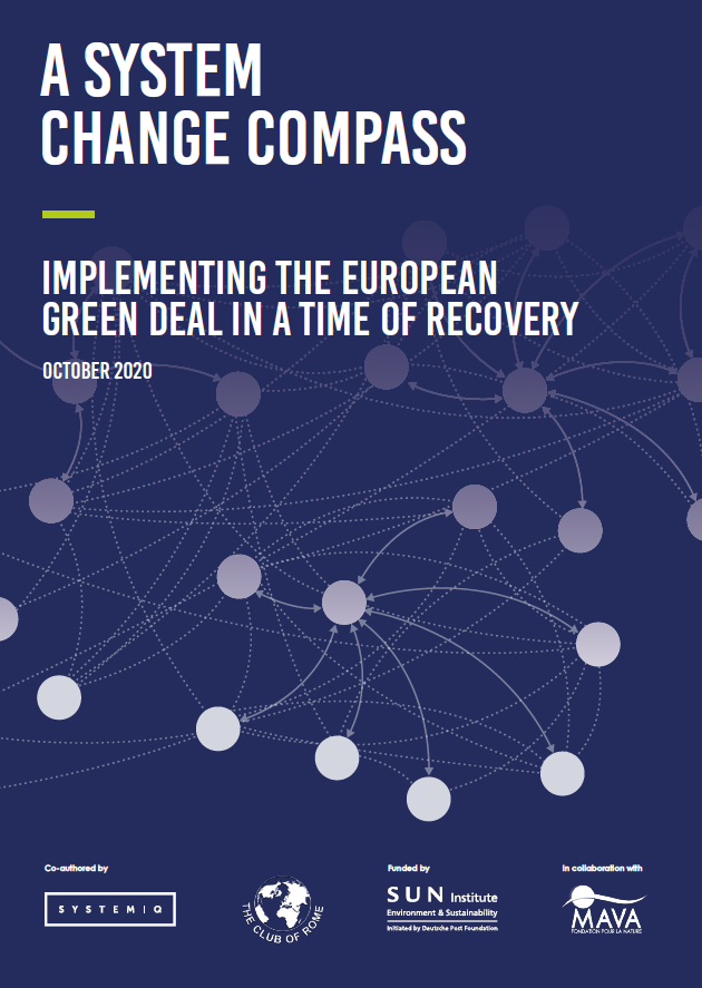 A System Change Compass: Implementing the European Green Deal in a time of recovery