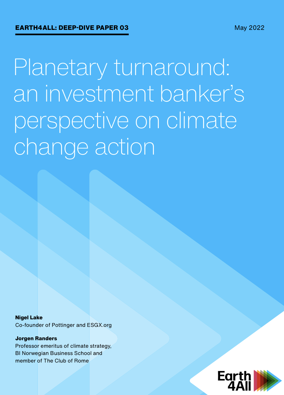 Planetary turnaround: an investment banker`s perspective on climate change action