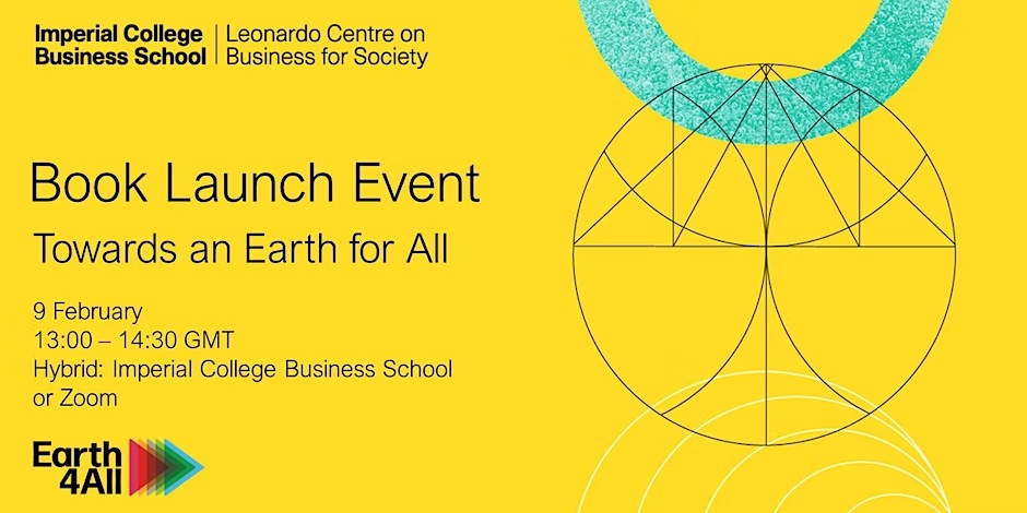 Earth for All: A Survival Guide for Humanity - book launch event
